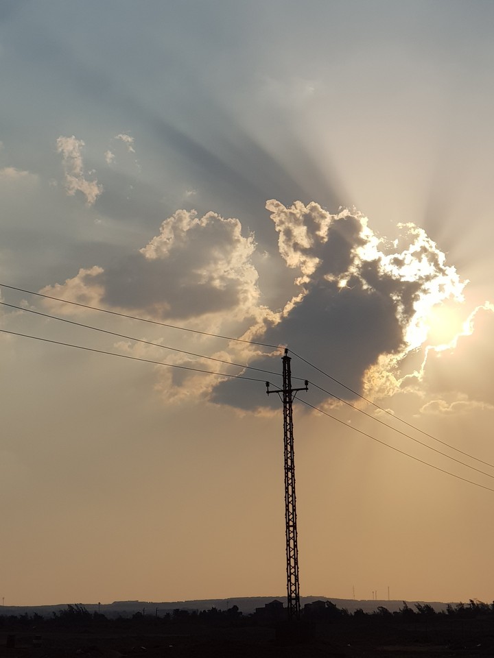 Sunset in the desert