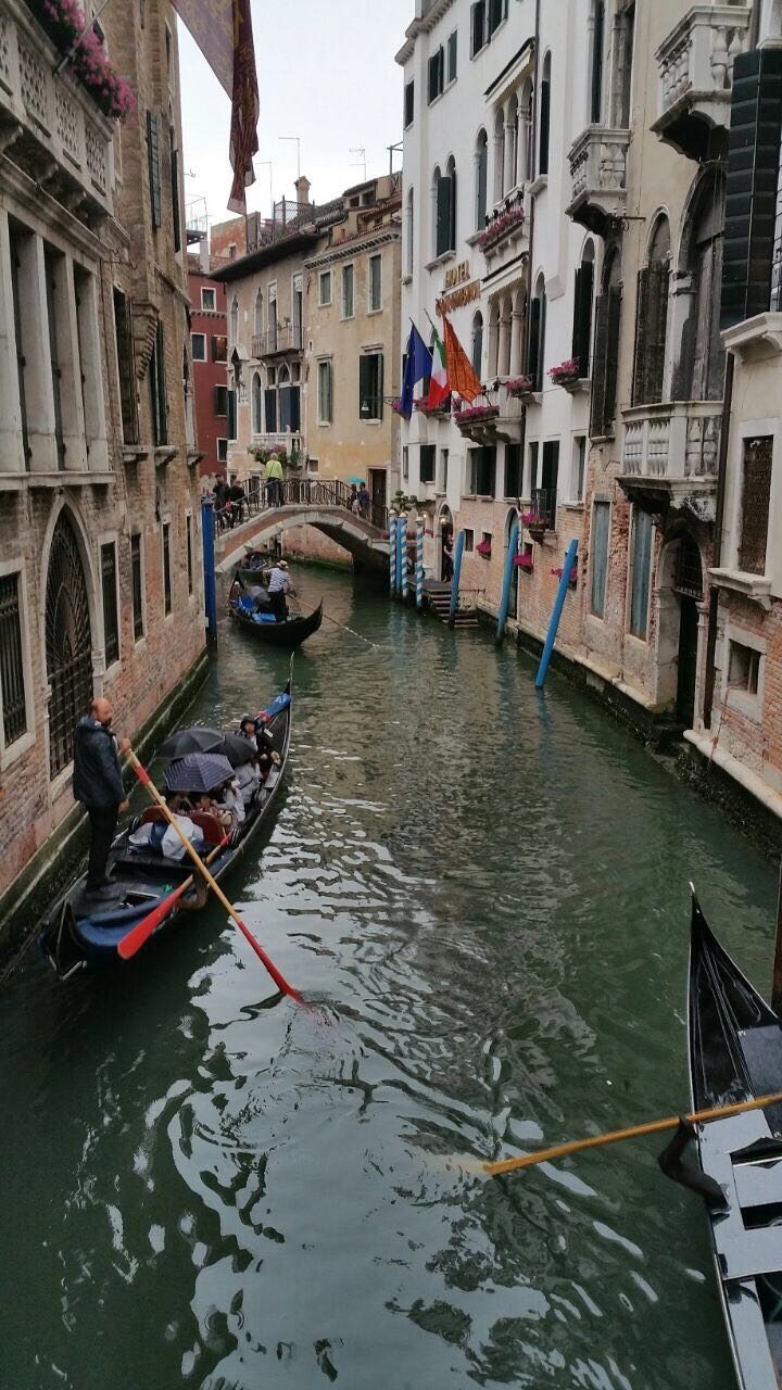 a wet rainy day in Venice!