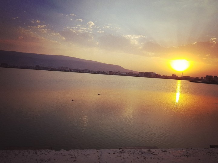 Sunset on the lake