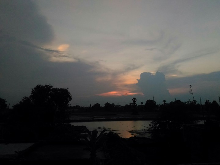 a lovely dawn in my village