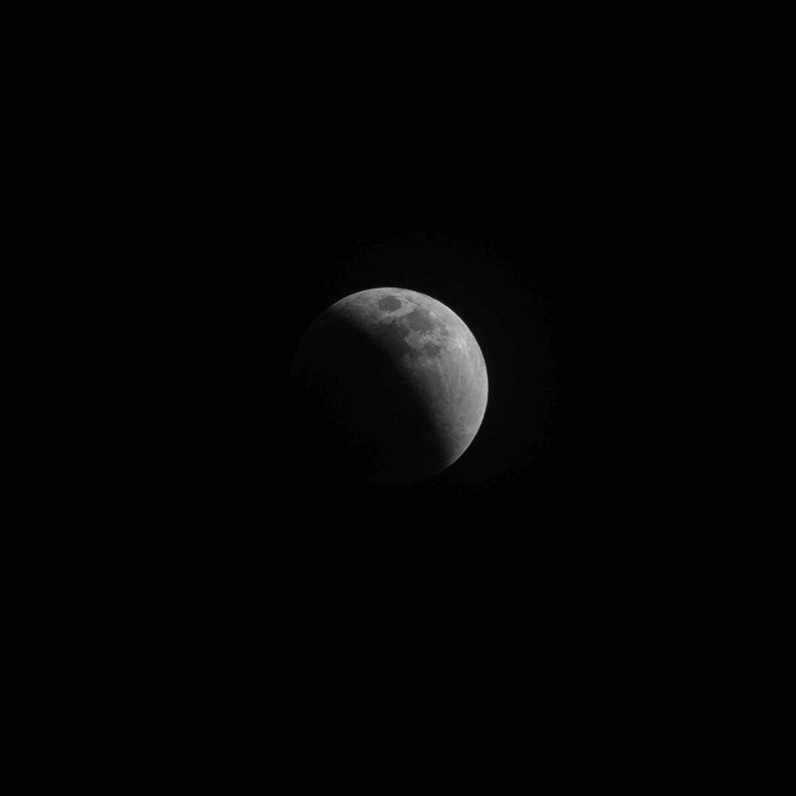 the partial eclipse of the moon