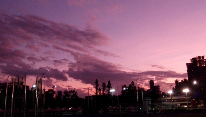 purple evening