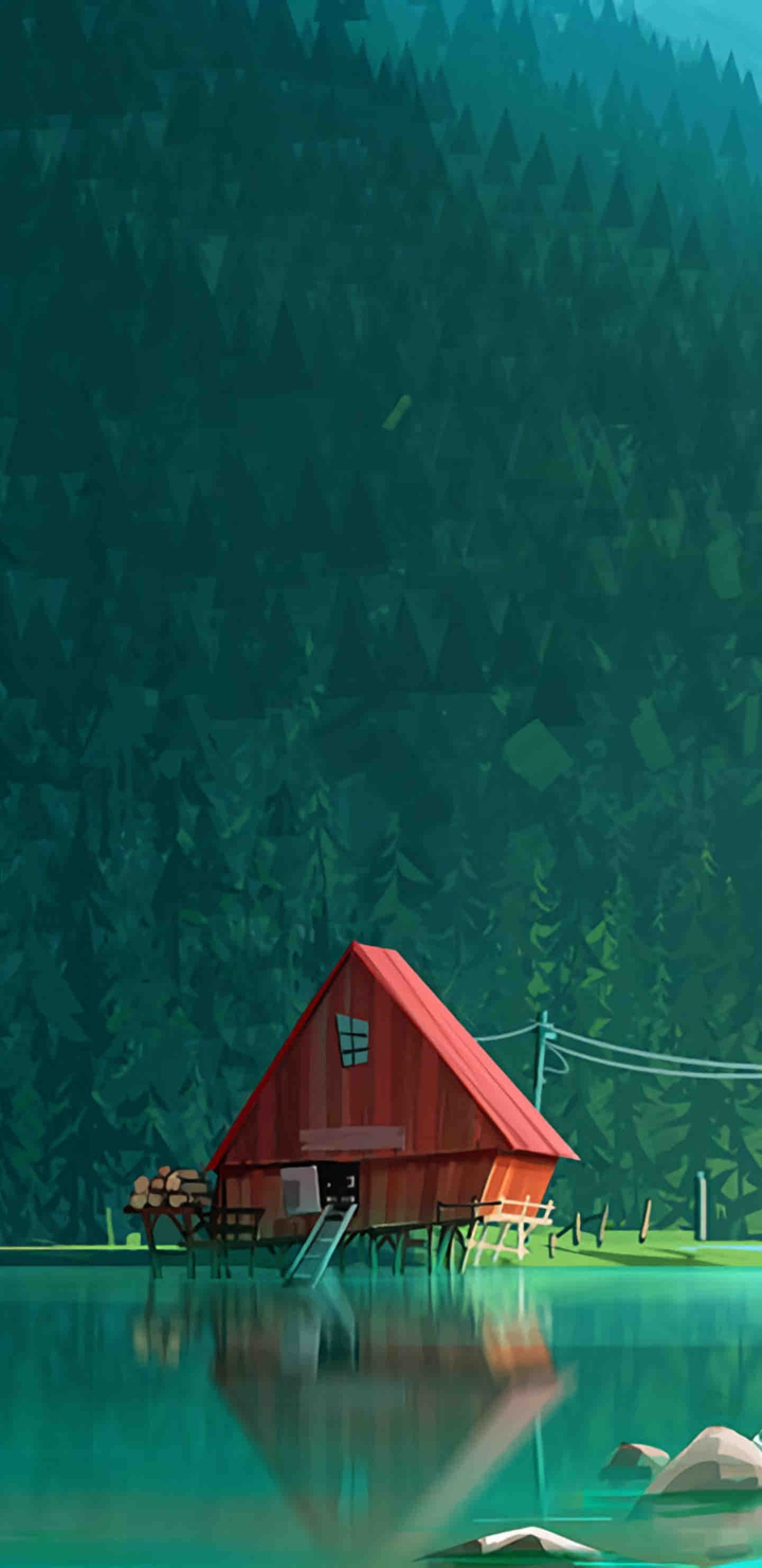 the house by lake