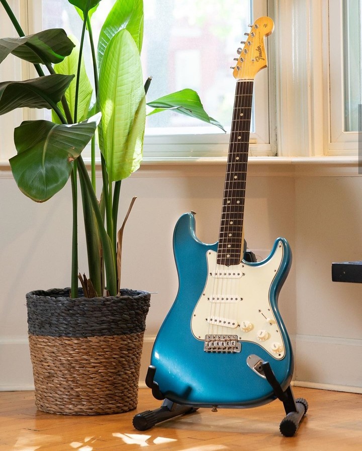 Blue Fender Stratocaster