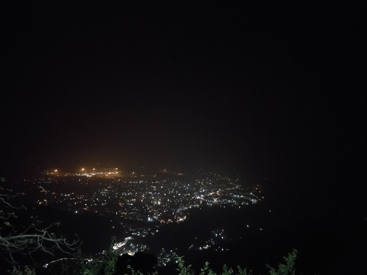 a city is live with lights