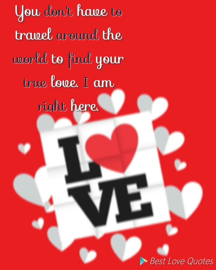 one should have any eye to recognise the true love.