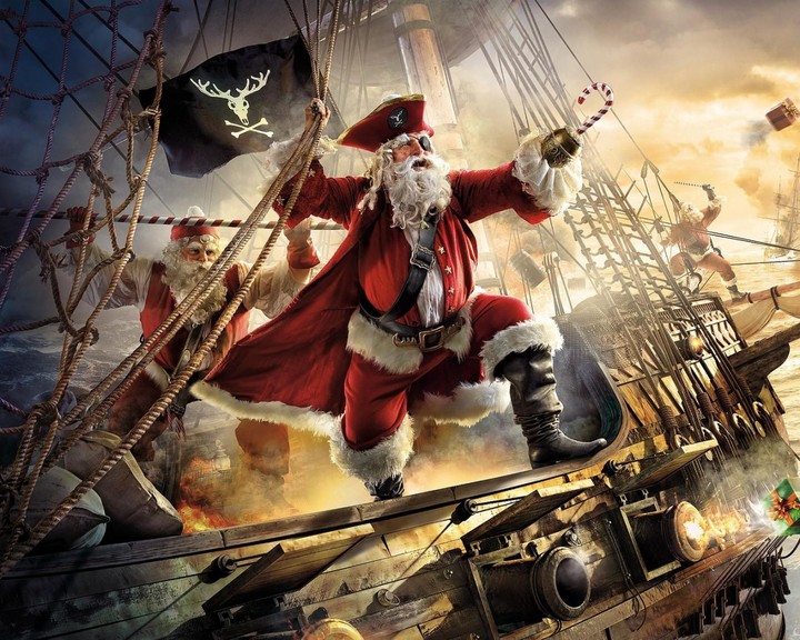 Santa claus as a pirate!