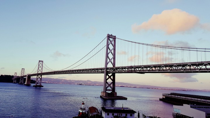 San Francisco Bay Bridge View from Google office