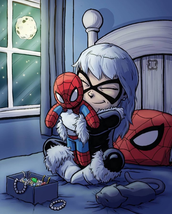 Black Cat and Spiderman