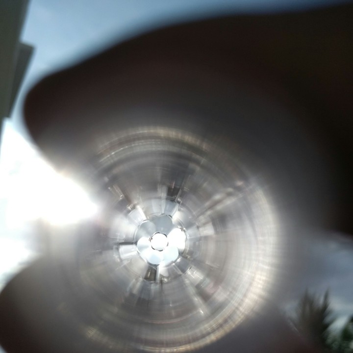 sun through a pen