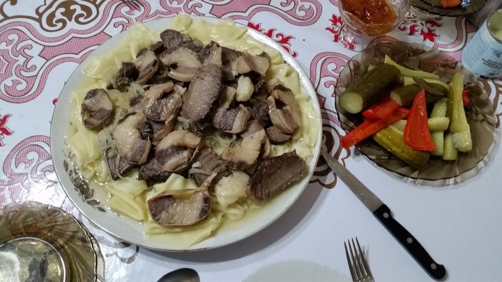 beshbarmak - national delicious of nomads nowdays))