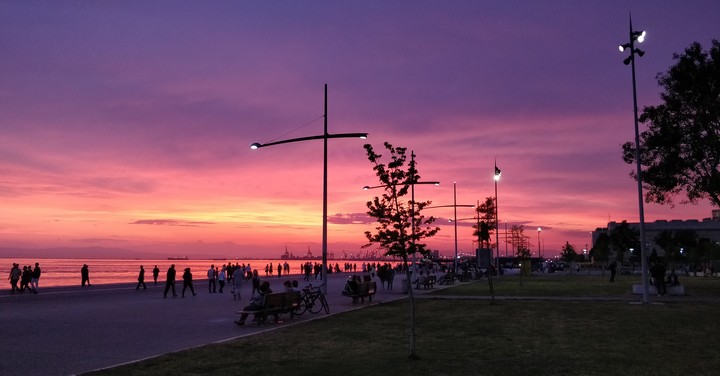 Sunset in Thessaloniki