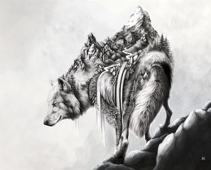 wolf art