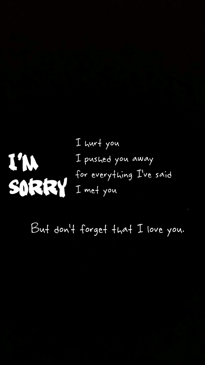 Im sorry