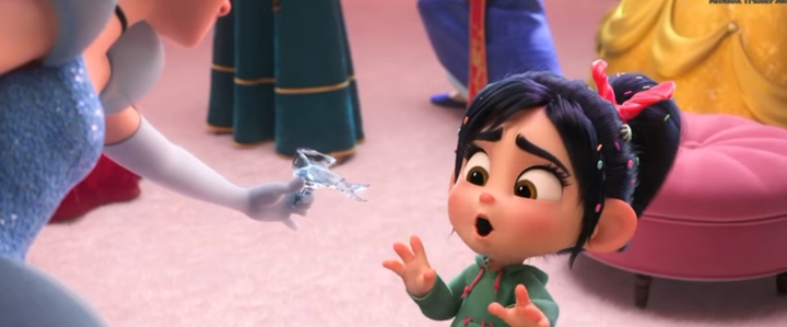 vanellope with Disney's princesses