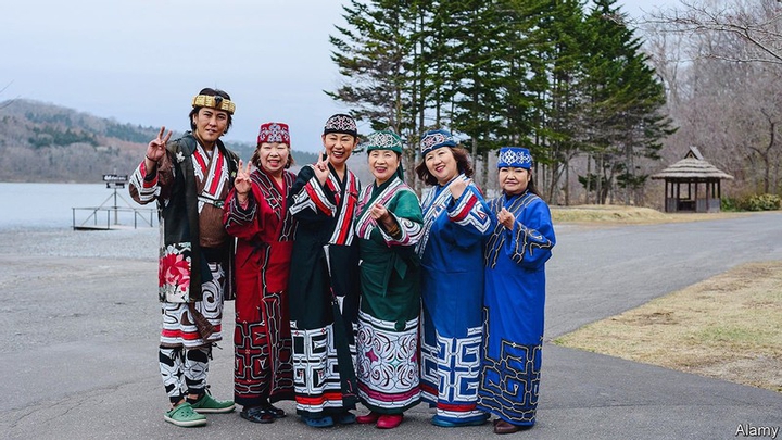 indigenous Ainu - traditional textile patterns