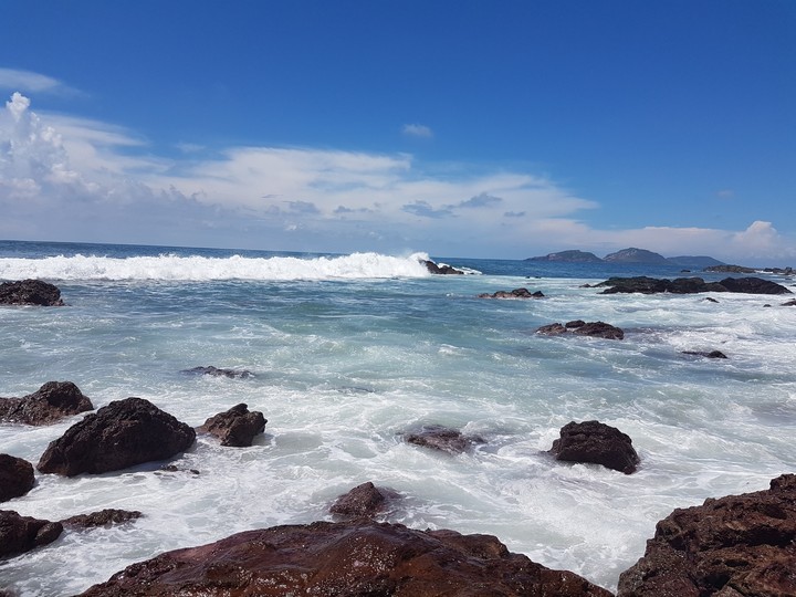 Rocks in the beach
