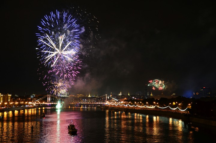 Moscow fireworks