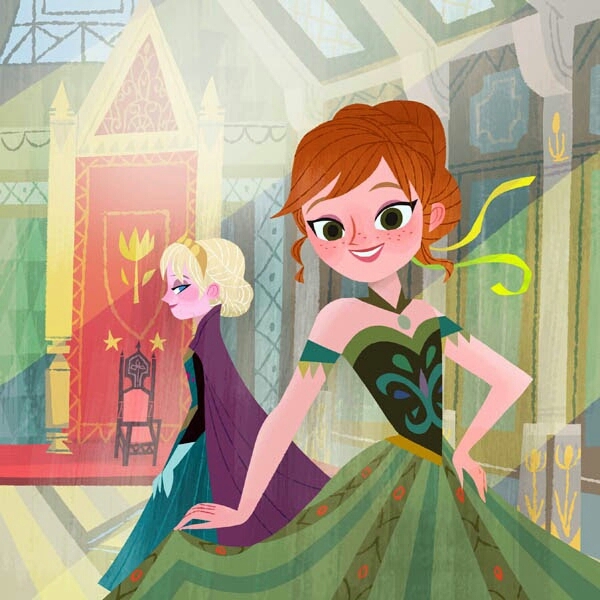 Anna and Elsa frozen