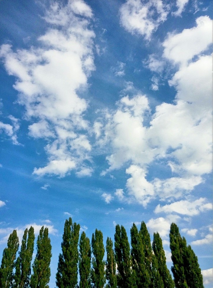 Sky and clouds.