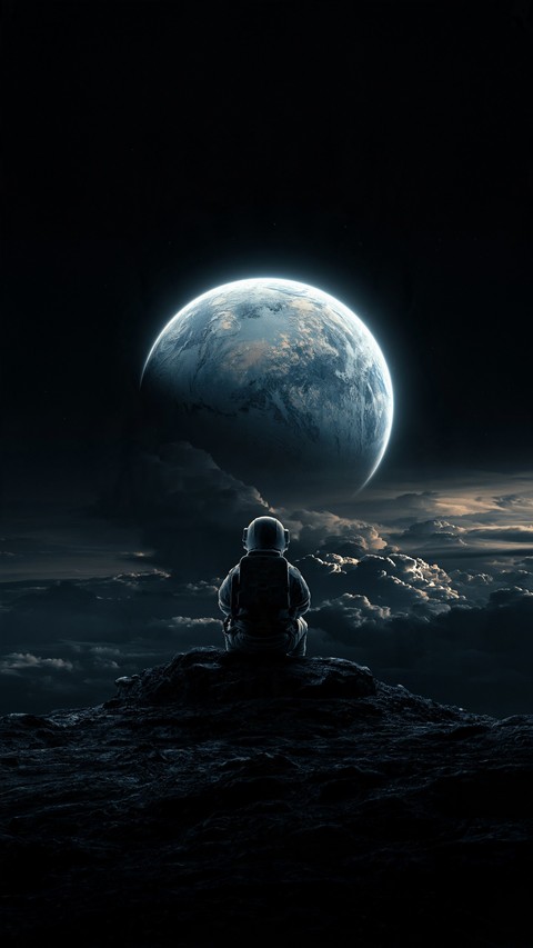 moon, planet壁纸