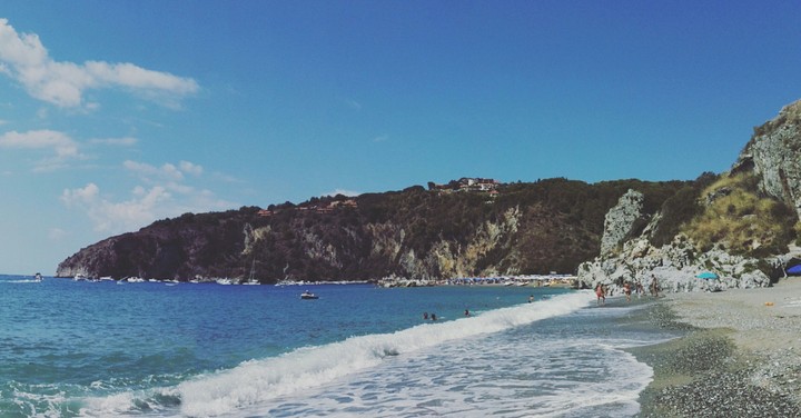 Sea against beach