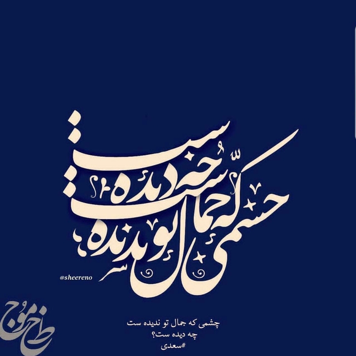 چشمی که جمال تو ندیده است چه دیده است؟