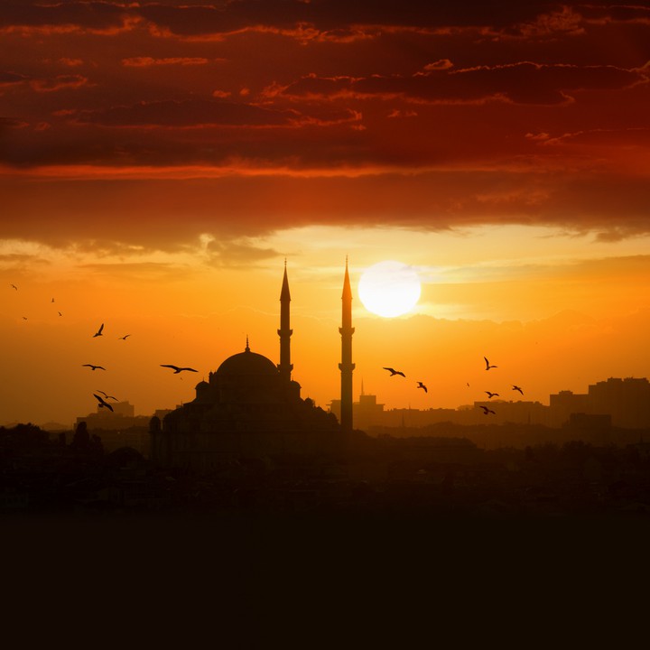 Sundown at the Taj Mahal