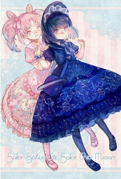 Chibiusa and Hotaru