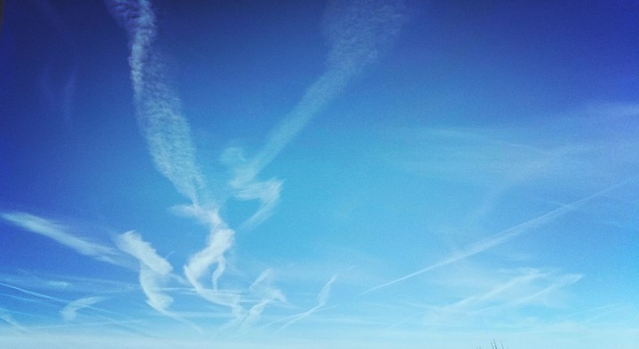 sky, blue