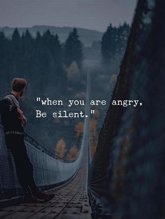 be silent...