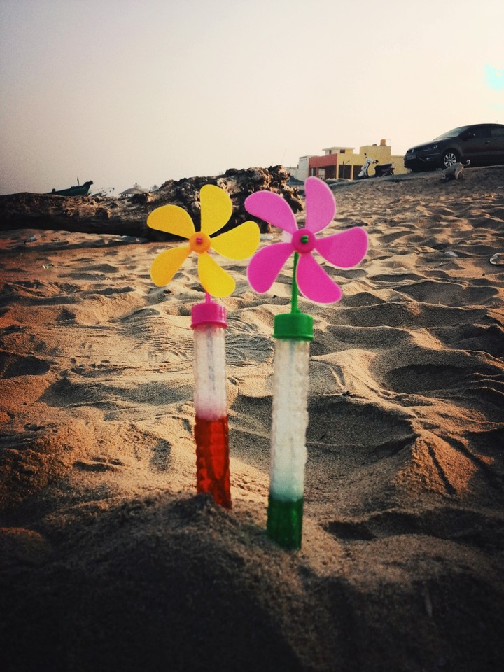 At the beach