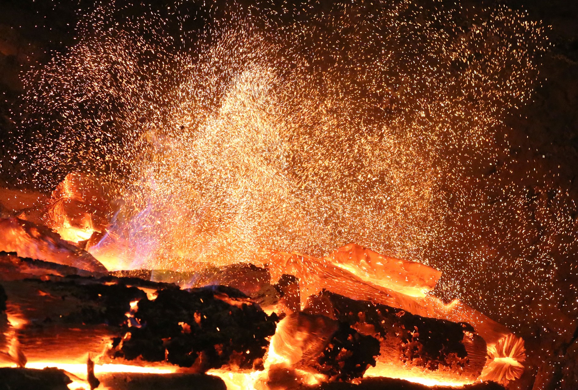 Volcano swallowing everything