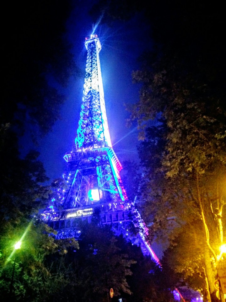 Tour Eiffel Euro 2016 - nuit