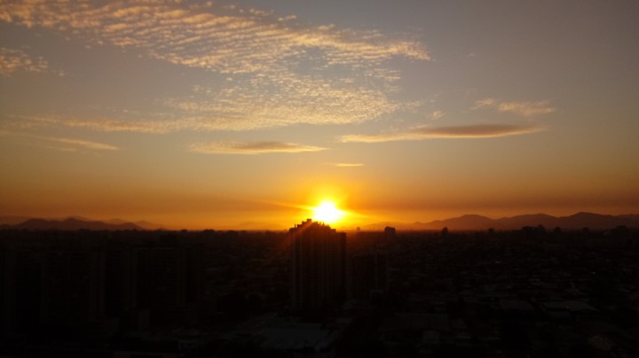Sunset in Santiago
