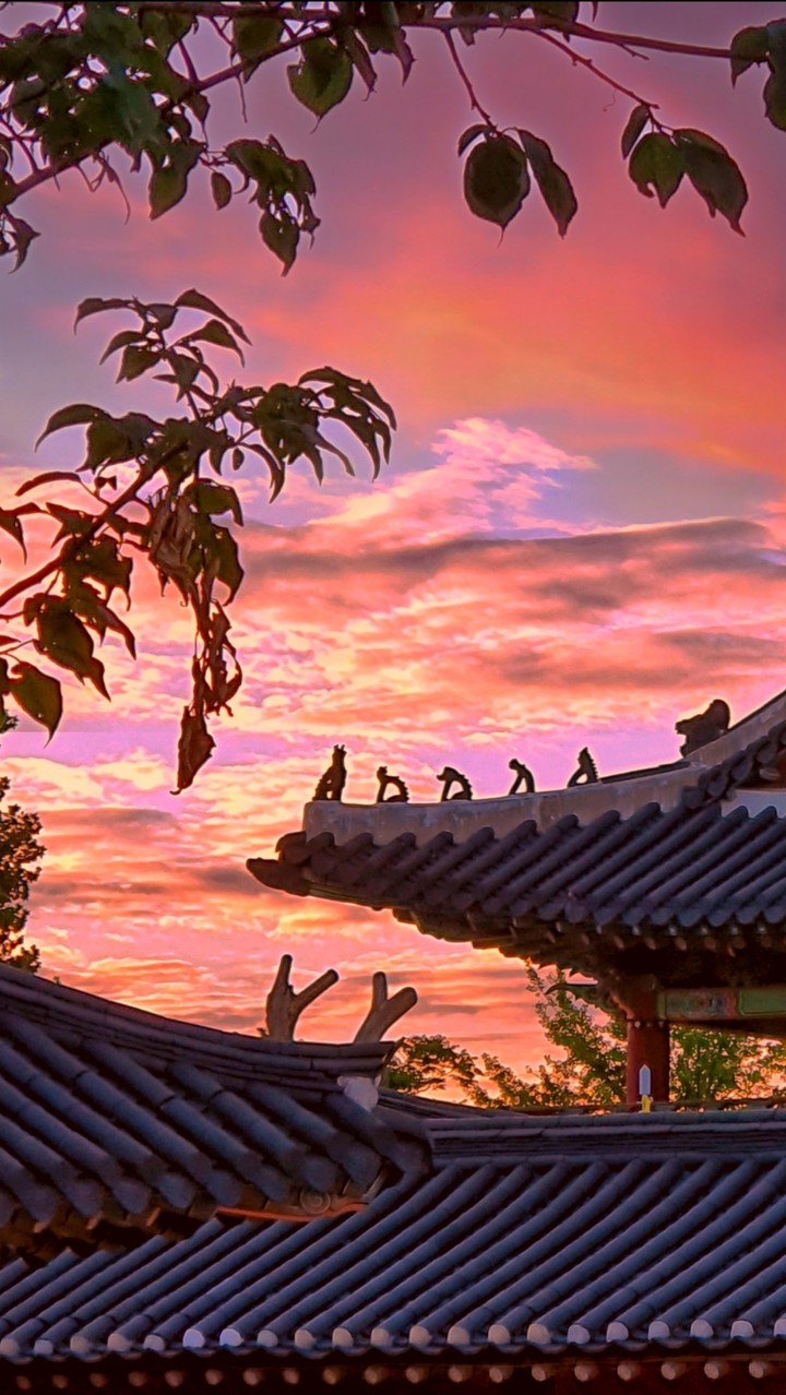 korea sunset
