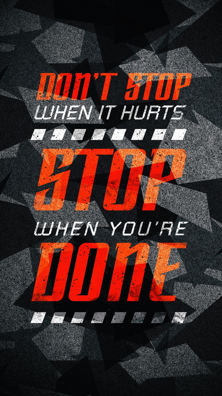 Don't stop