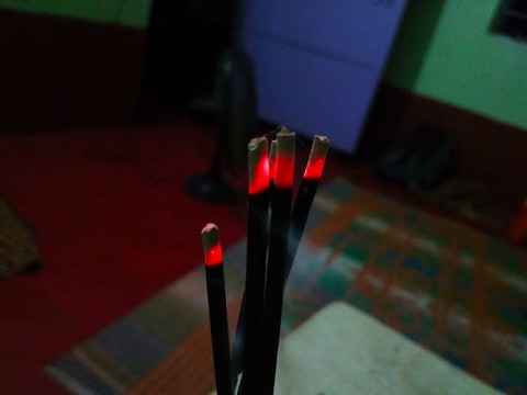 light in smoke