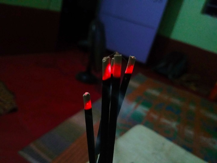 light in smoke