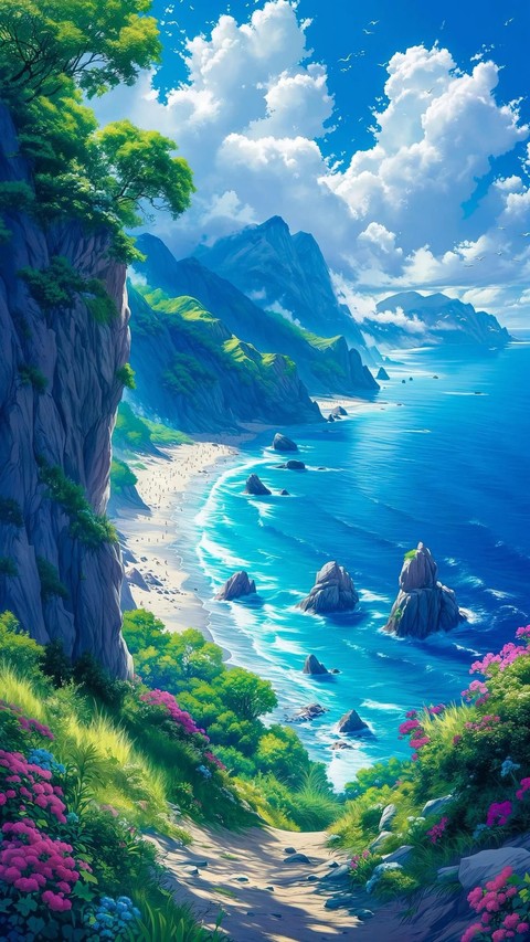 fondos de pantalla coast, blue