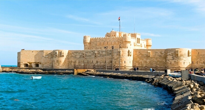 Qaitbay castle in Alexandria, Egypt