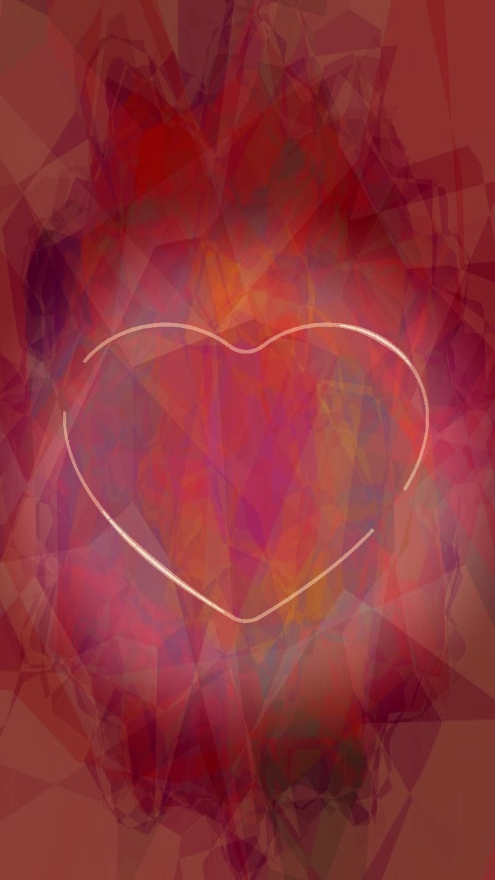 white heart red