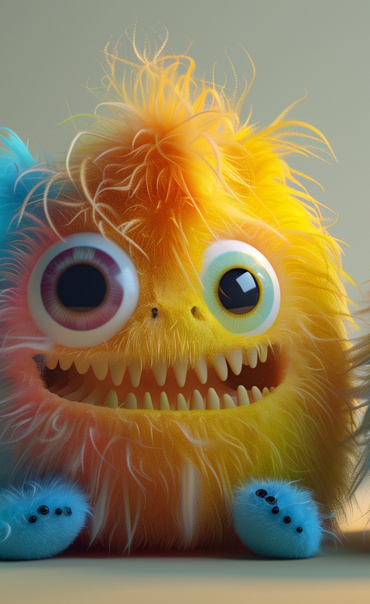 Cute monster halloween