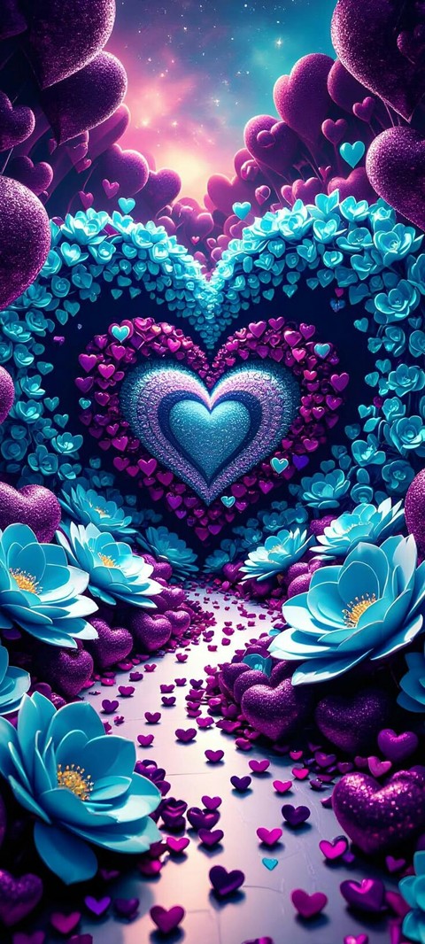sfondi heart, love