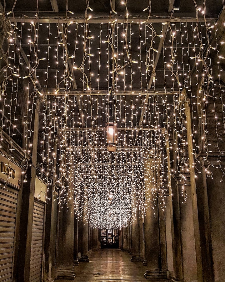 cascata di luci