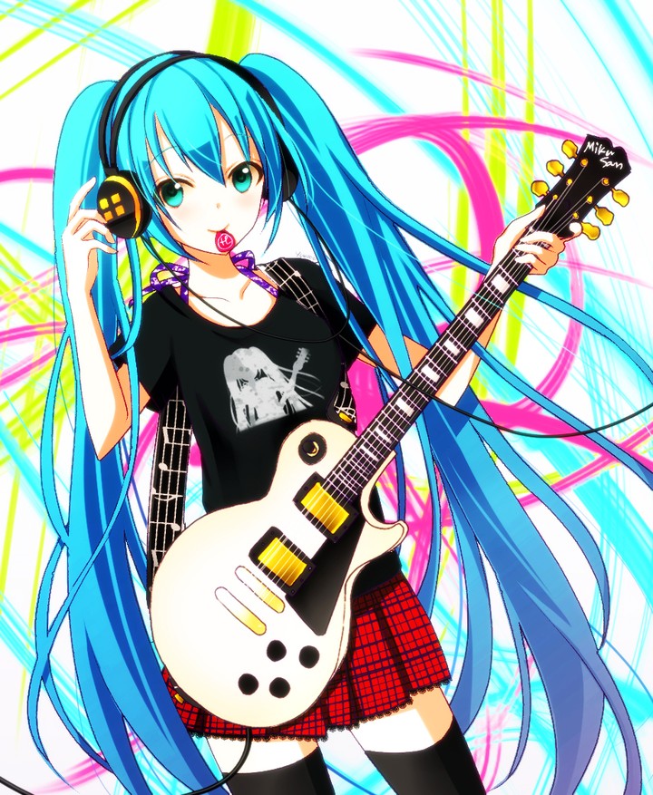 Miku rock star