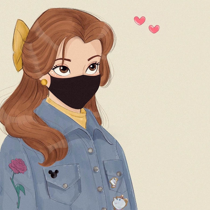 BELLE WITH MASK