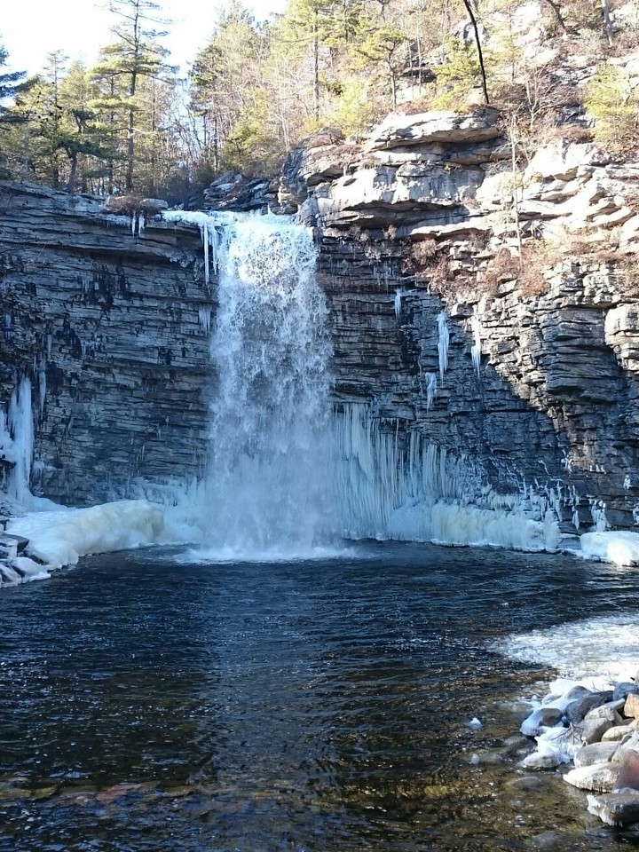Icy waterfall