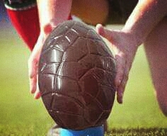 Rugby di cioccolato.