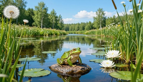 Pond, lake वॉलपेपर